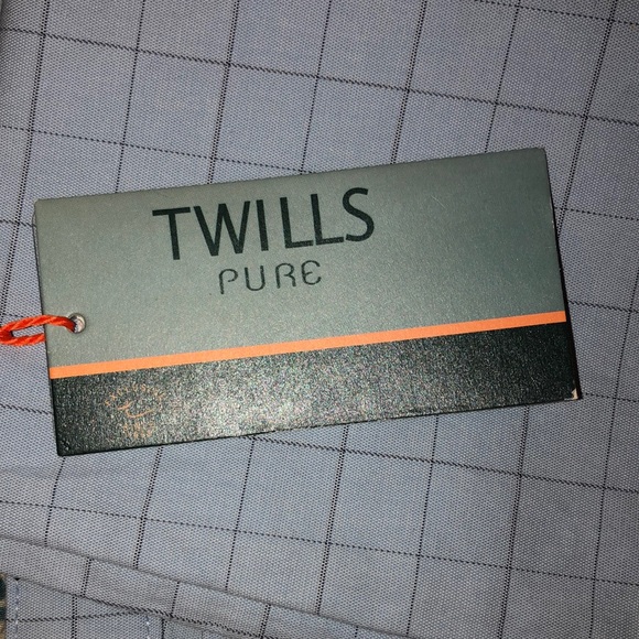 Twills Pure Campus Fit Golf Chinos in Sky Blue Plaid, size 38x32 - Picture 6 of 14